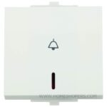 Penta Modular 2M  Polycarbonate Bell Push with Neon Anchor(White)